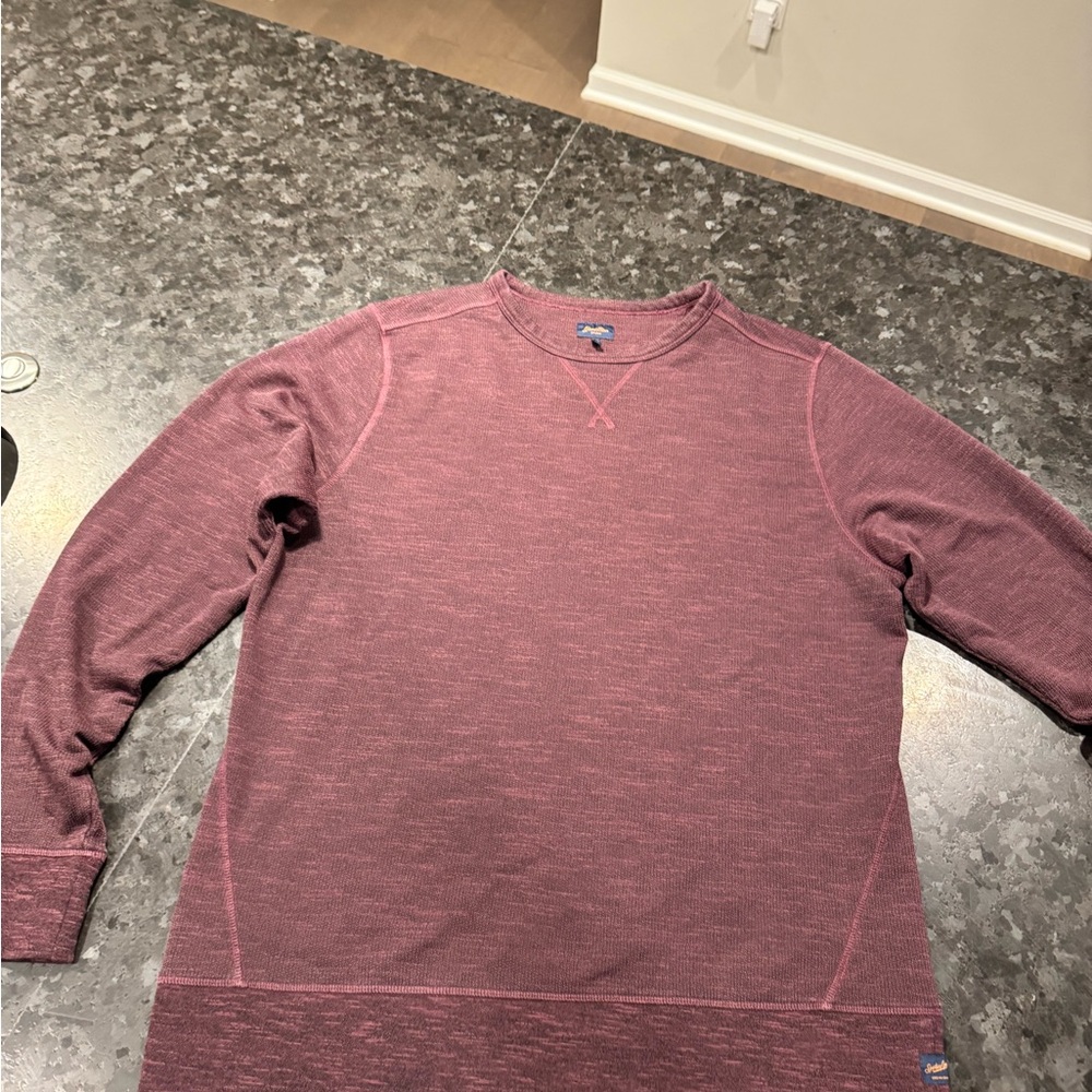 Men's Burgundy Crewneck Sweater